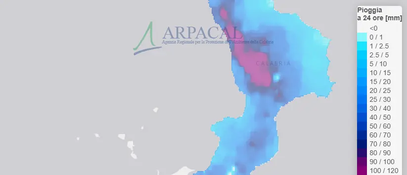 Quasi 200 ml di pioggia nel Cosentino e raffiche di vento fino a 140 km/h: il ciclone Nils ha lasciato il segno\n