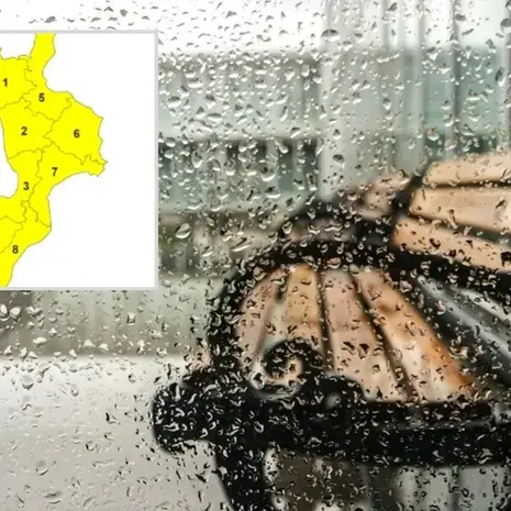 Allerta meteo gialla in Calabria: attesi temporali e forti venti\n