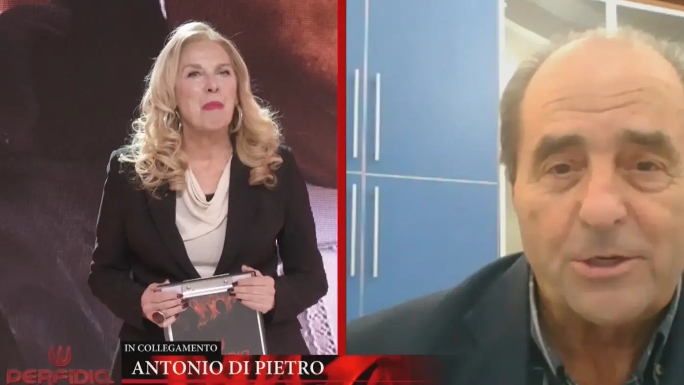 Di Pietro a Perfidia: «Lo tsunami su Gratteri? Lui ci marcia». L’ex pm incendia il dibattito sul referendum\n
