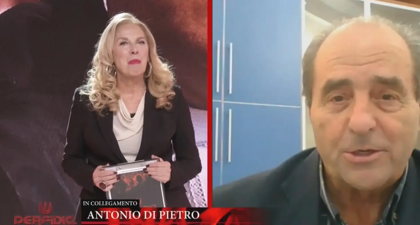Di Pietro a Perfidia: «Lo tsunami su Gratteri? Lui ci marcia». L’ex pm incendia il dibattito sul referendum\n