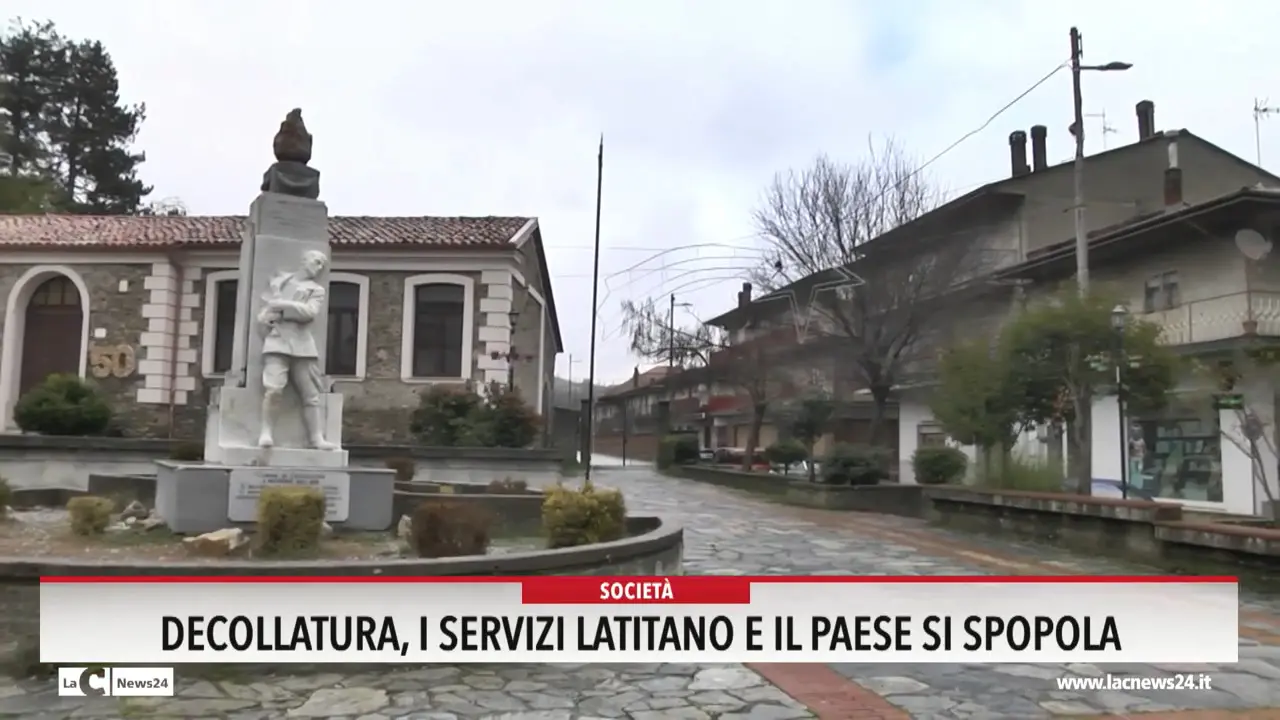 Decollatura, i servizi latitano e il paese si spopola