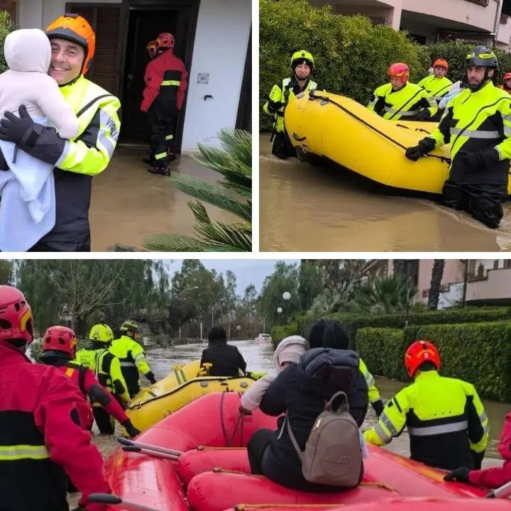 Il fiume Crati cede alla foce, esondazioni tra Corigliano-Rossano e Cassano: 40 persone da evacuare\n