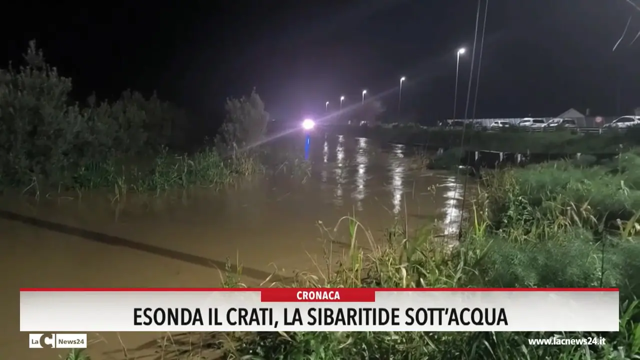 Esonda il Crati, la Sibaritide sott'acqua