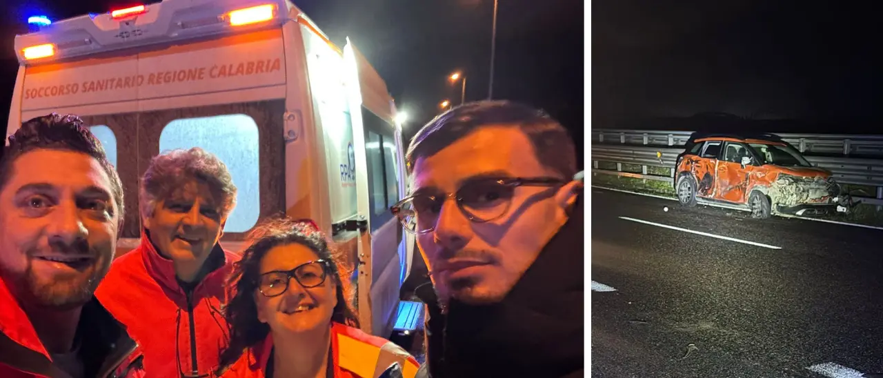 Incidente sull’A2 tra Vazzano e Gerocarne per il cantante Angelo Famao: un tir ha stretto la sua auto contro il guardrail, tragedia sfiorata\n