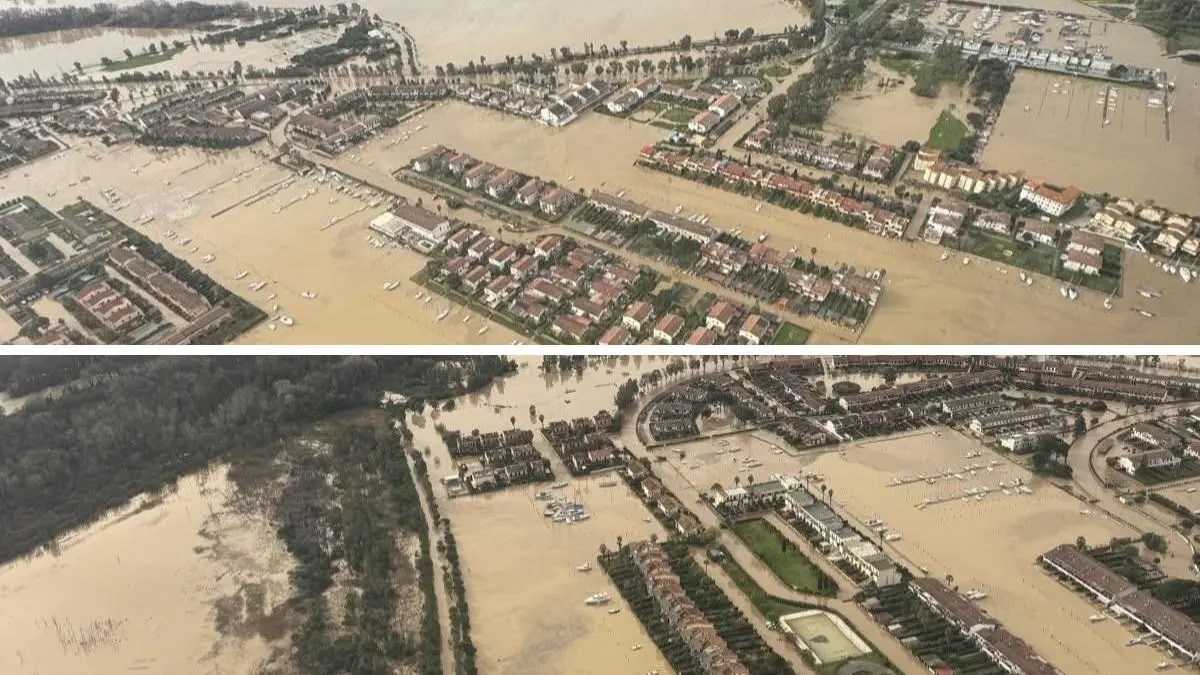 La foto dei Laghi di Sibari si riferisce ai giorni precedenti
