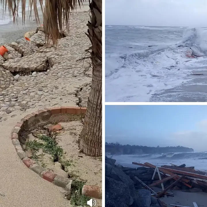 Il maltempo ferisce il litorale di Tropea, Piserà: «Costa degli Dei patrimonio nazionale, richiedere lo stato di calamità per tutti i comuni»\n