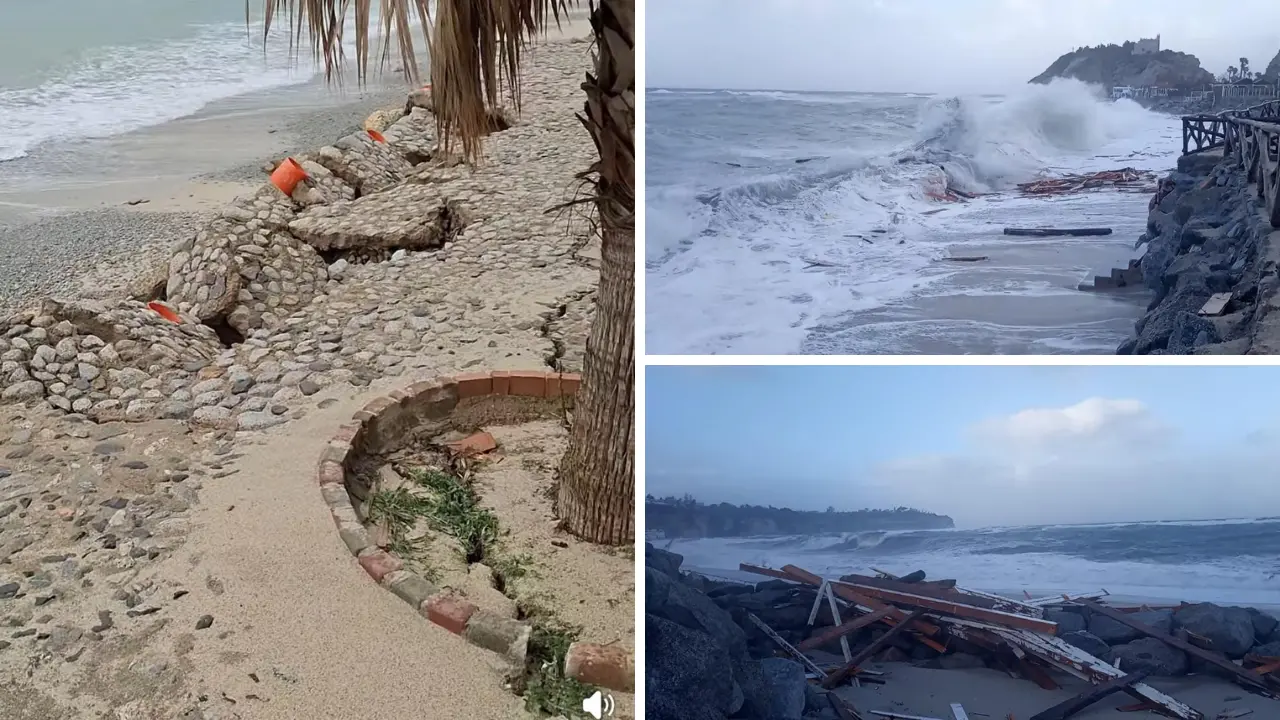 Il maltempo ferisce il litorale di Tropea, Piserà: «Costa degli Dei patrimonio nazionale, richiedere lo stato di calamità per tutti i comuni»\n