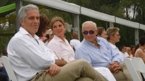 Jeffrey Epstein e Les Wexner.