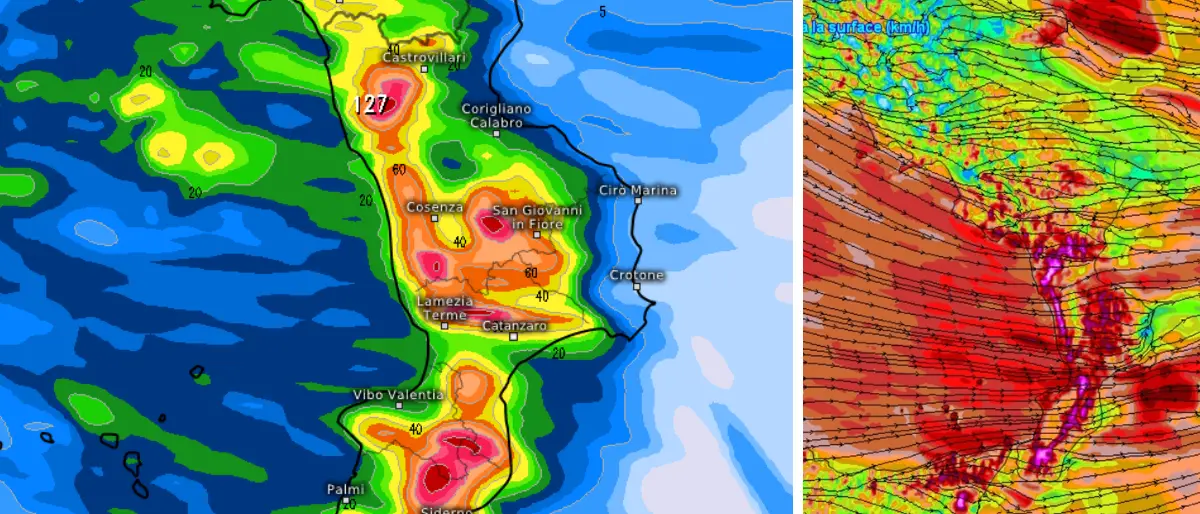 Il quarto ciclone si abbatterà domani sulla Calabria: Tirreno e aree interne di nuovo a rischio\n