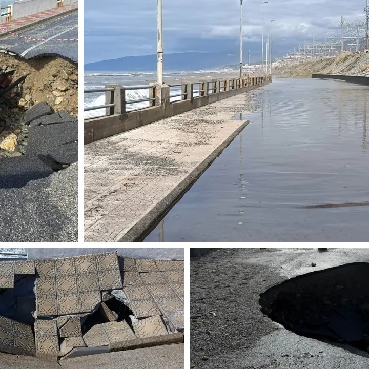 San Lucido, le drammatiche foto del\u00A0lungomare danneggiato dalle mareggiate\n