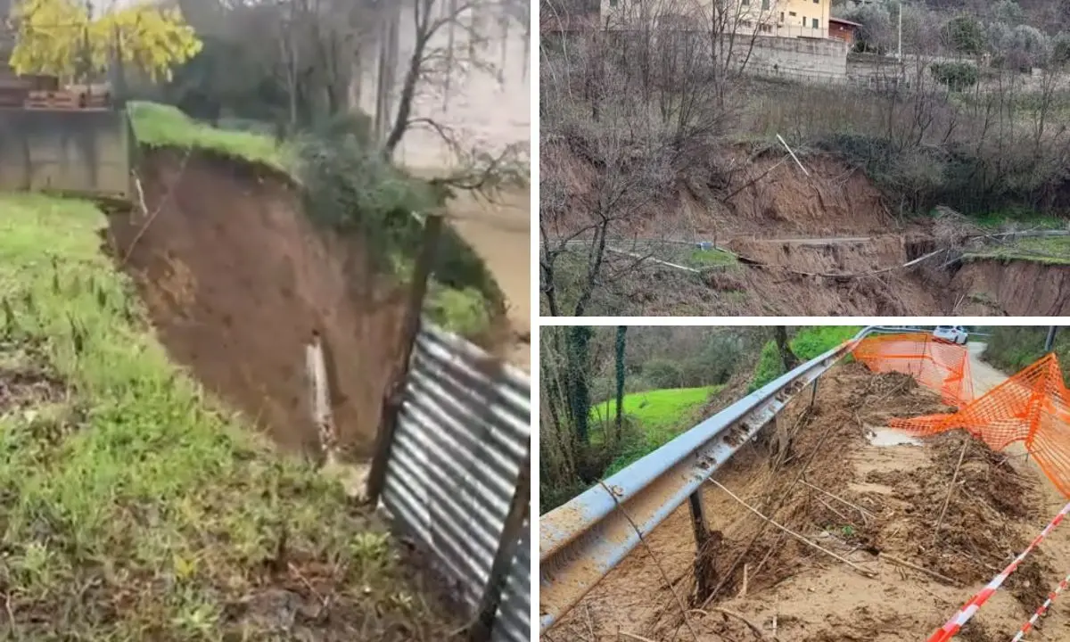 Frane, fango e strade isolate nel Cosentino: l’allarme corre sui social tra Lappano, Carpanzano e Figline\n