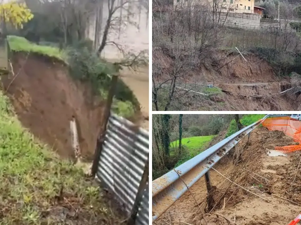 Frane, fango e strade isolate nel Cosentino: l’allarme corre sui social tra Lappano, Carpanzano e Figline