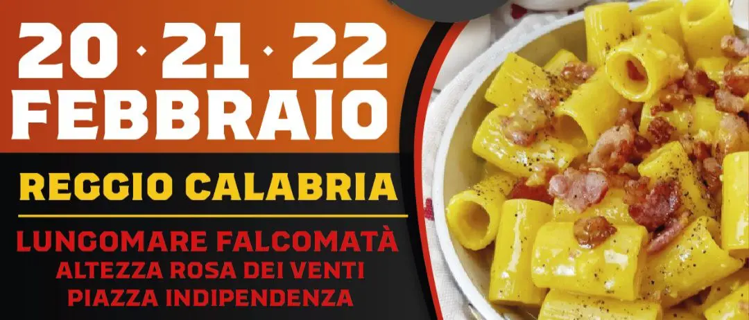 “Carbonara Festival ”: A Reggio grande evento di street food dal 20 al 22 febbraio\n