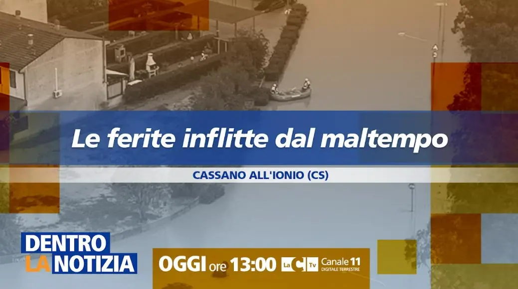 La Calabria ferita dal maltempo: a Dentro la Notizia gli ultimi aggiornamenti dai luoghi del disastro\n