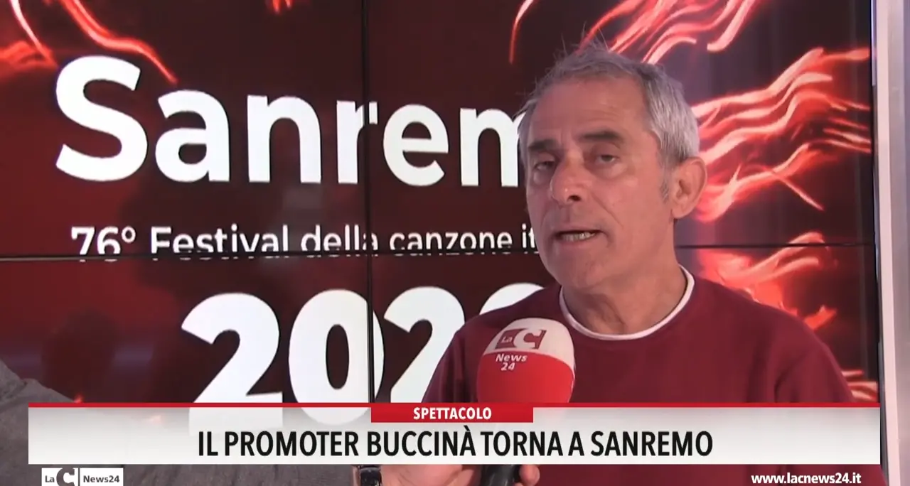 Il promoter Buccina torna a Sanremo