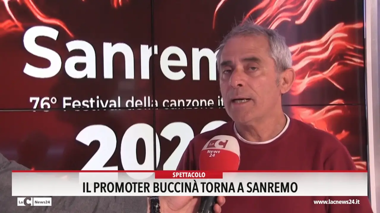 Il promoter Buccina torna a Sanremo