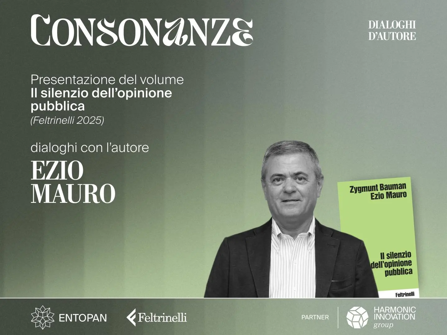 “Consonanze\u00A0– Dialoghi d’autore”: Ezio\u00A0Mauro protagonista del terzo incontro\n