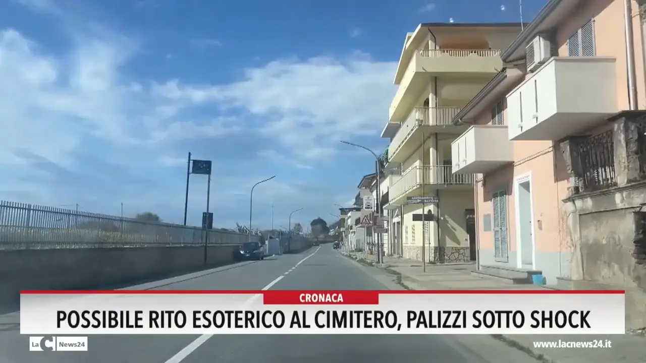 Possibile rito esoterico al cimitero, Palizzi sotto shock