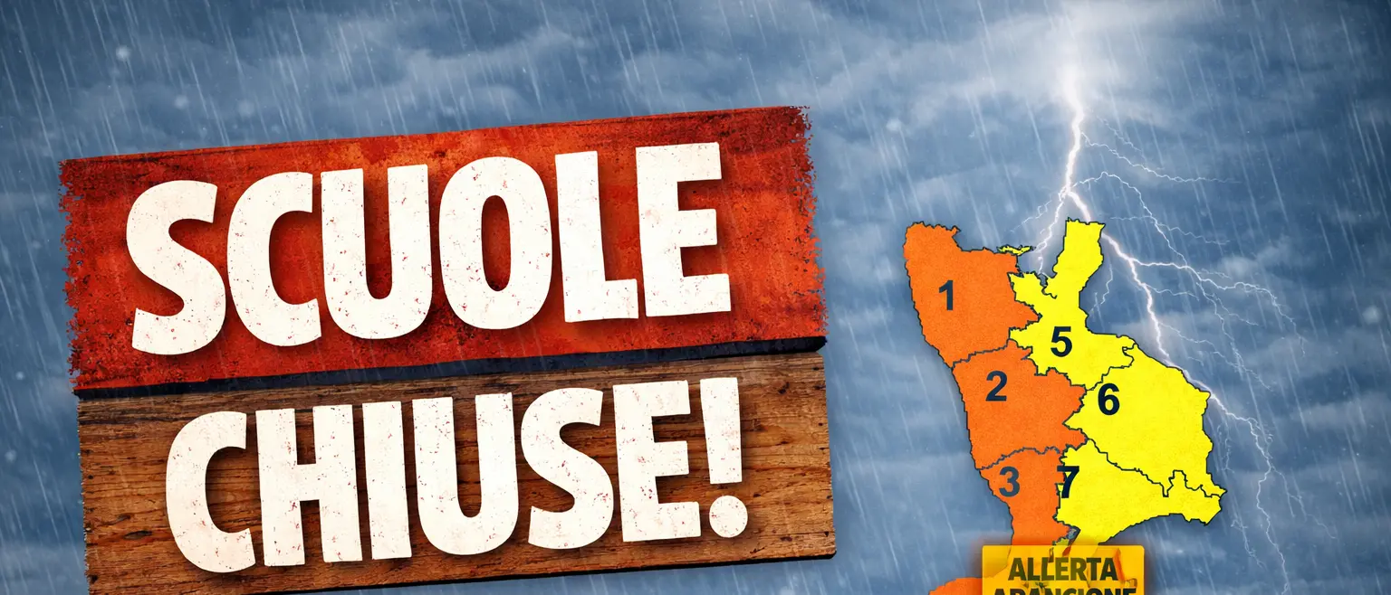 Scuole chiuse nel Vibonese, l’elenco aggiornato dei Comuni che hanno adottato l’ordinanza in seguito all’allerta meteo arancione\n