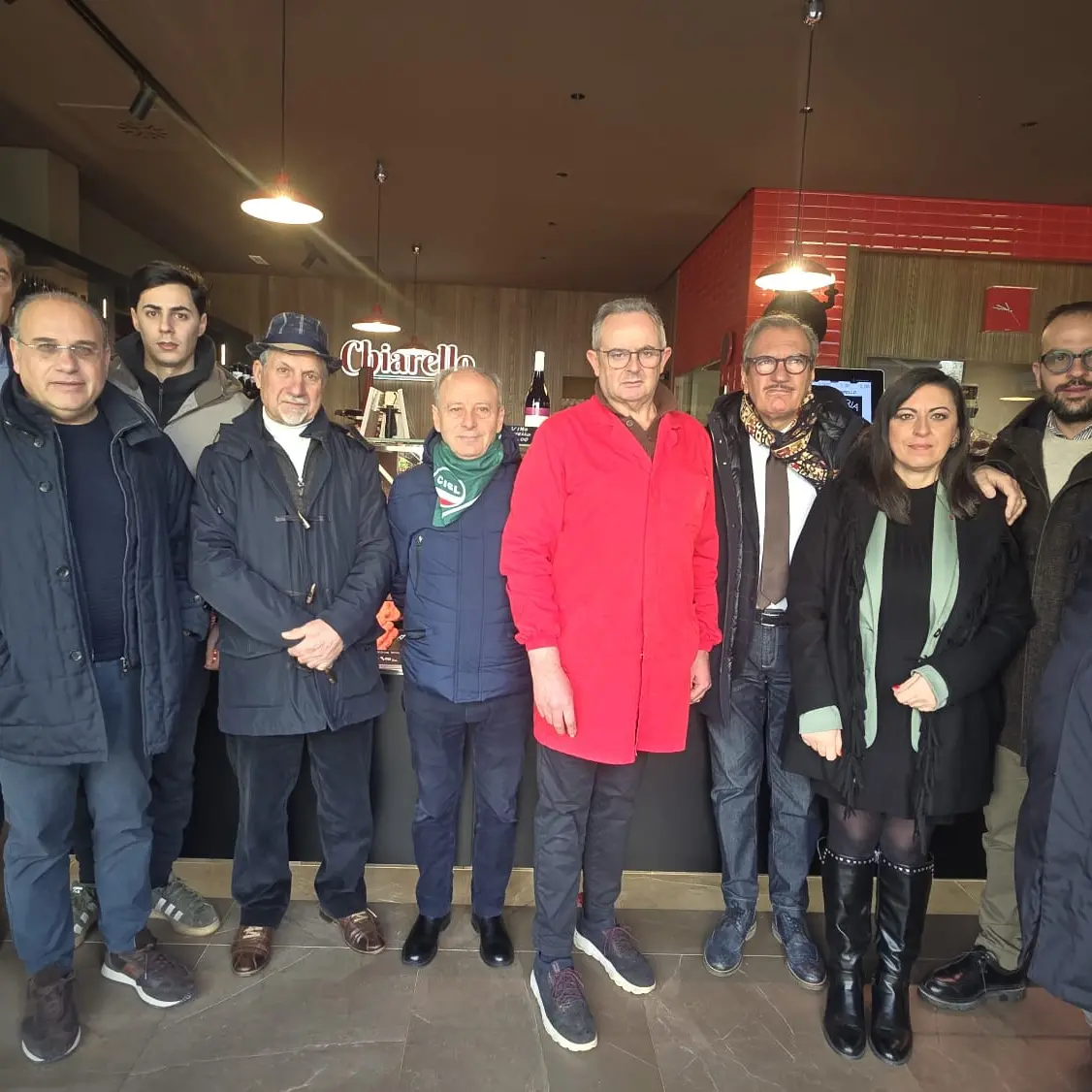 Vibo, l’associazione\u00A0antiracket nella macelleria\u00A0Chiarello dopo l’atto intimidatorio.\u00A0Romeo:\u00A0«È stato un attacco alla città»\n