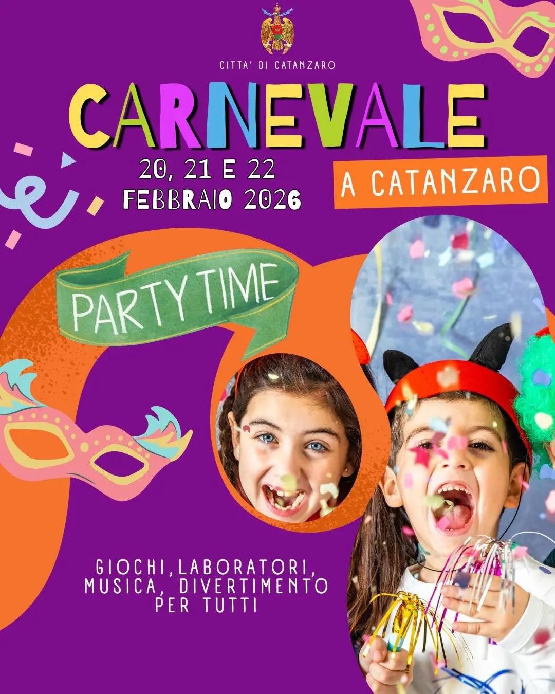 Manifestazioni Carnevale, appuntamenti riprogrammati per il prossimo weekend dal 20 al 22 febbraio\n