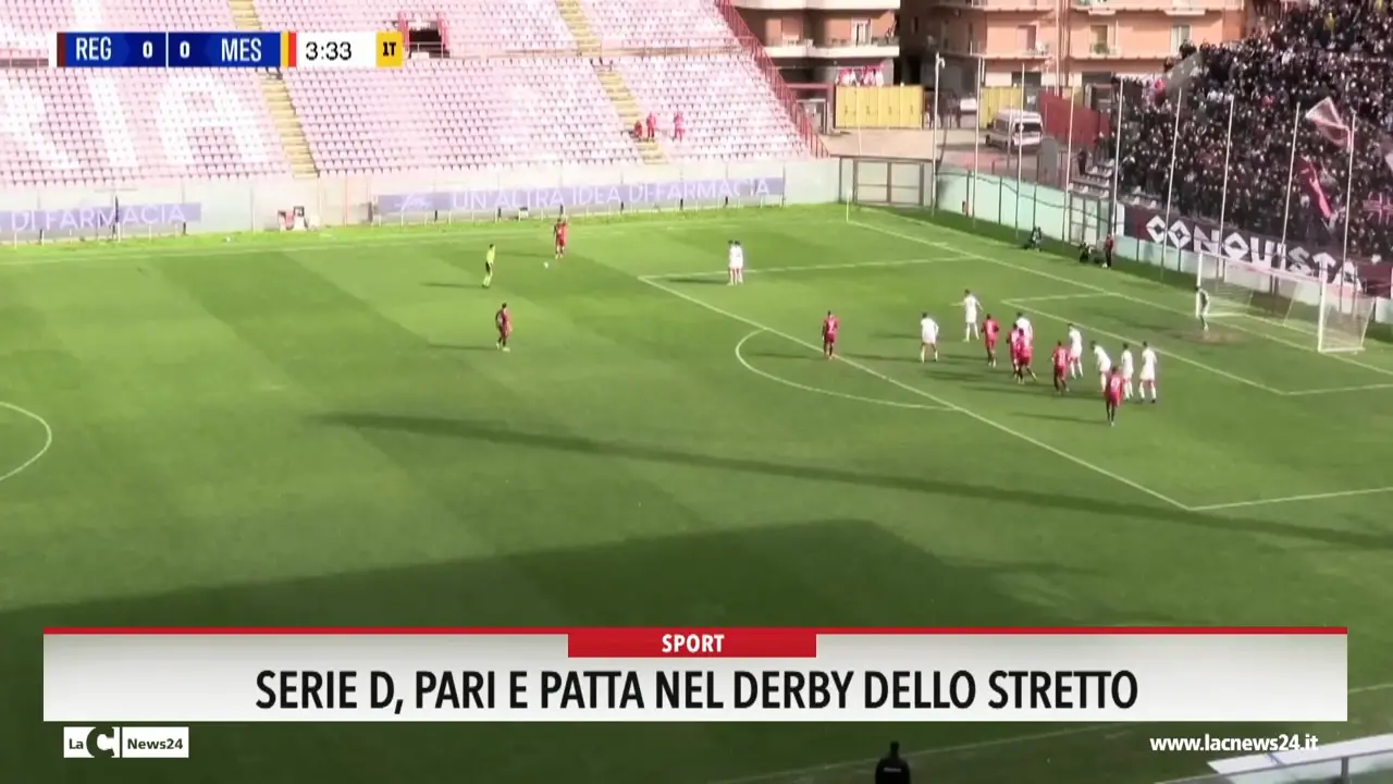 Serie D, pari e patta nel derby dello Stretto