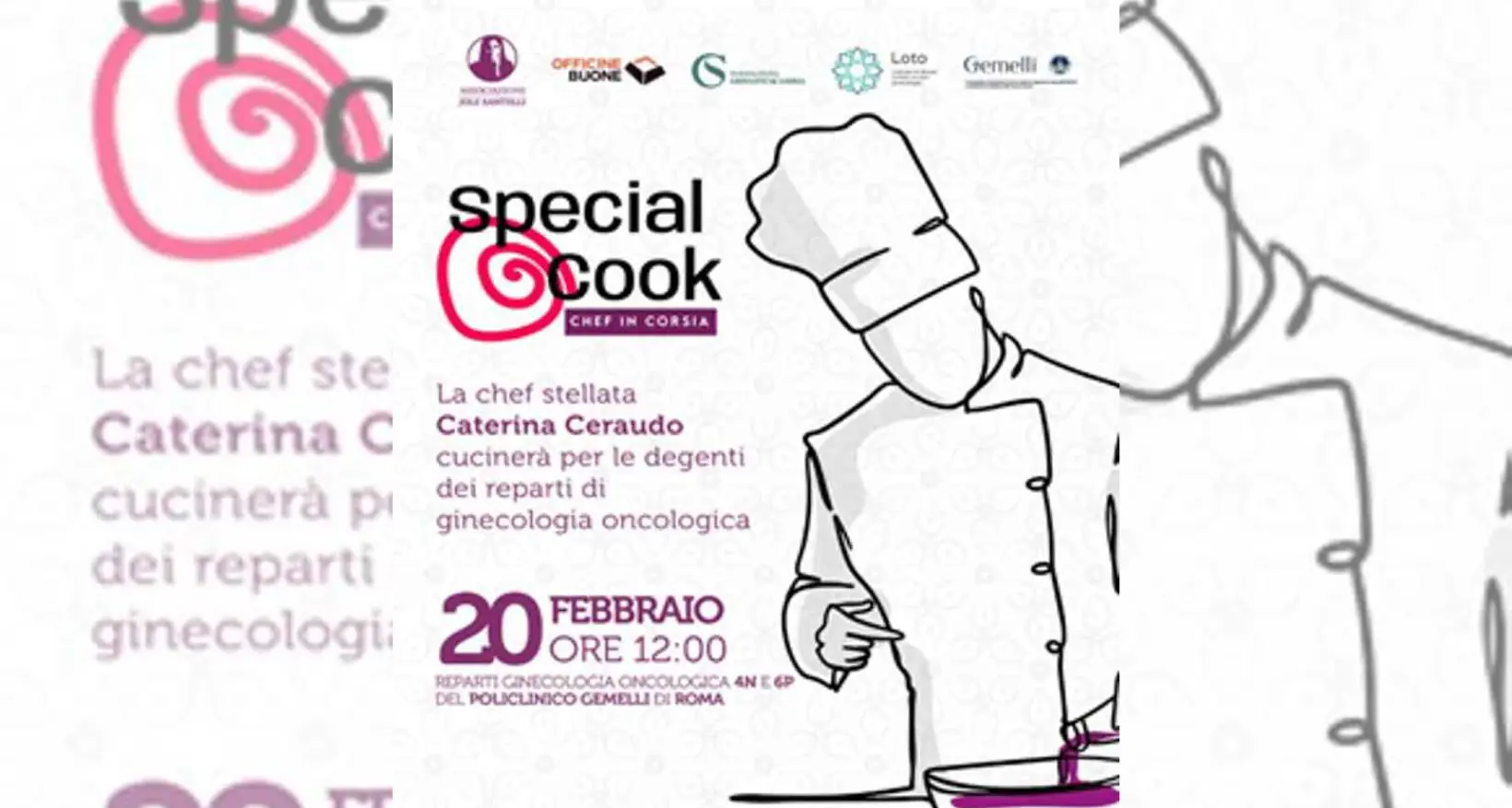 “Special cook –\u00A0Chef in corsia”, al Gemelli l’iniziativa benefica dell’associazione Jole Santelli e Officine buone\n