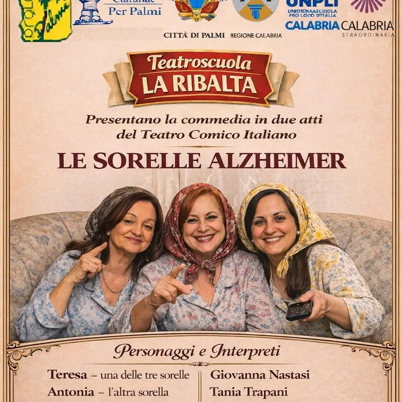 Palmi, teatro e impegno sociale: “Le Sorelle Alzheimer” nella 42ª Ottava di Carnevale della Piana\n