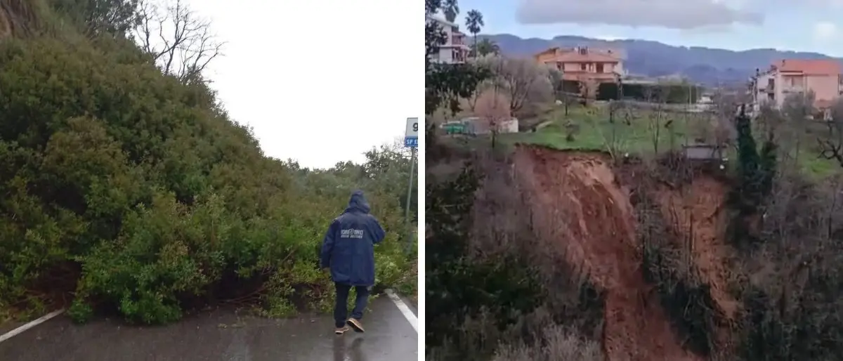 Maltempo nel Cosentino, frane a catena e neve in Sila: timori per nuove piene di Crati e Coscile\n