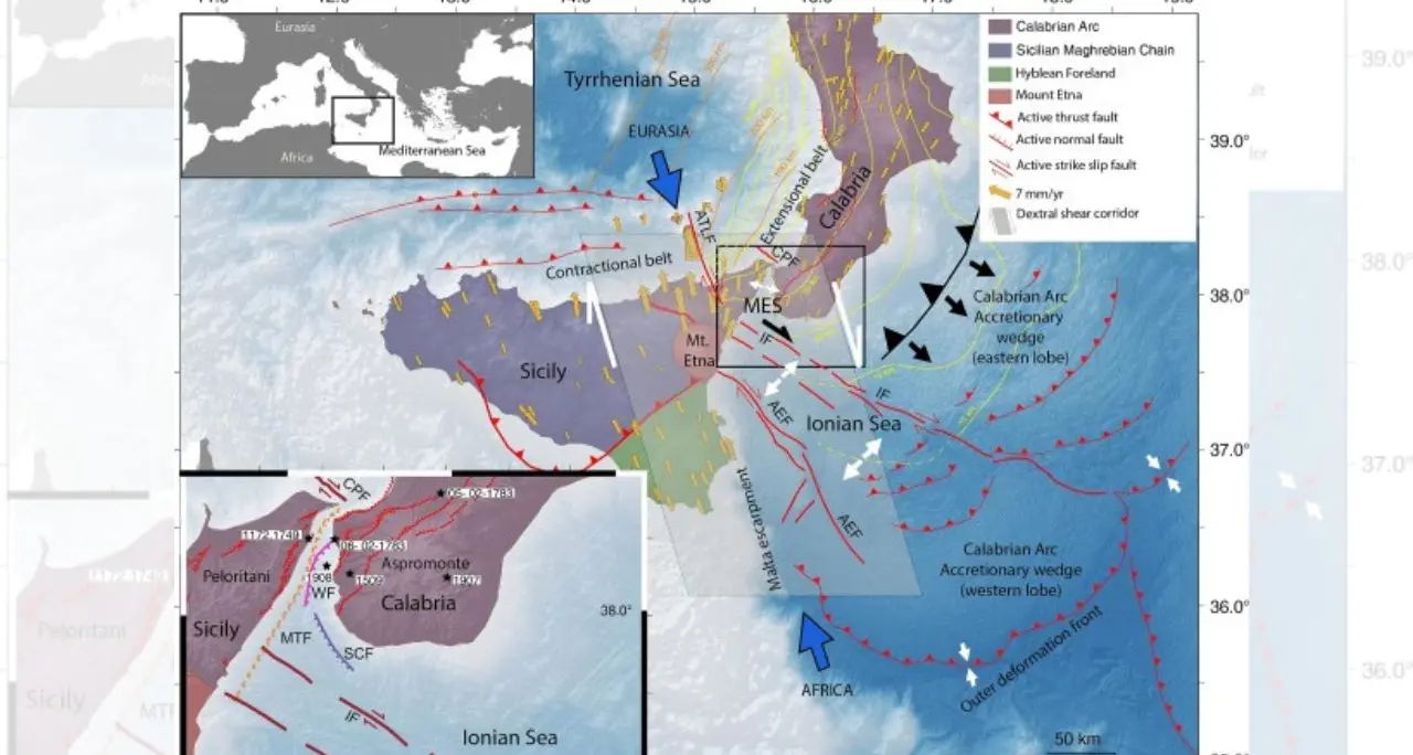 Ponte, sotto lo Stretto di Messina un mosaico di faglie attive: «Terremoti profondi, area instabile»\n