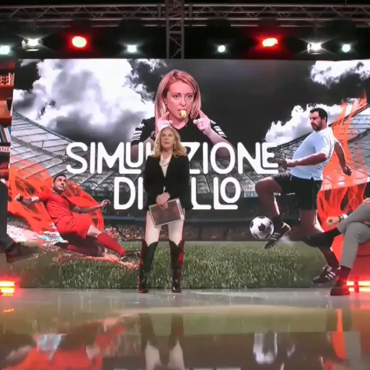 “Simulazione di fallo”,\u00A0tra politica e satira Perfidia\u00A0accende il dibattito nell’ultima puntata: ecco com’è andata\n