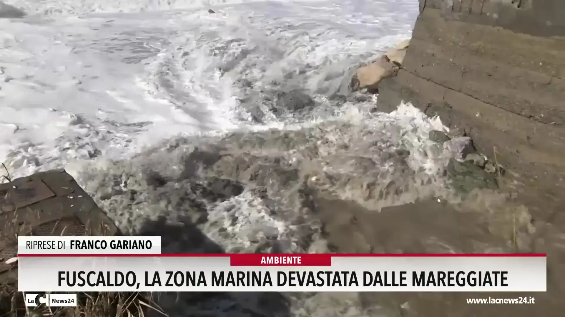 Fuscaldo, la zona marina devastata dalle mareggiate