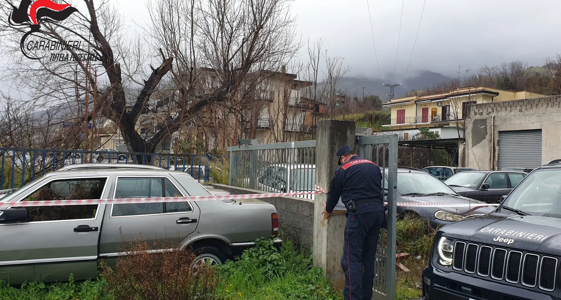 Cimitero di auto a San Lucido, sequestrata area con 33 veicoli abbandonati\n