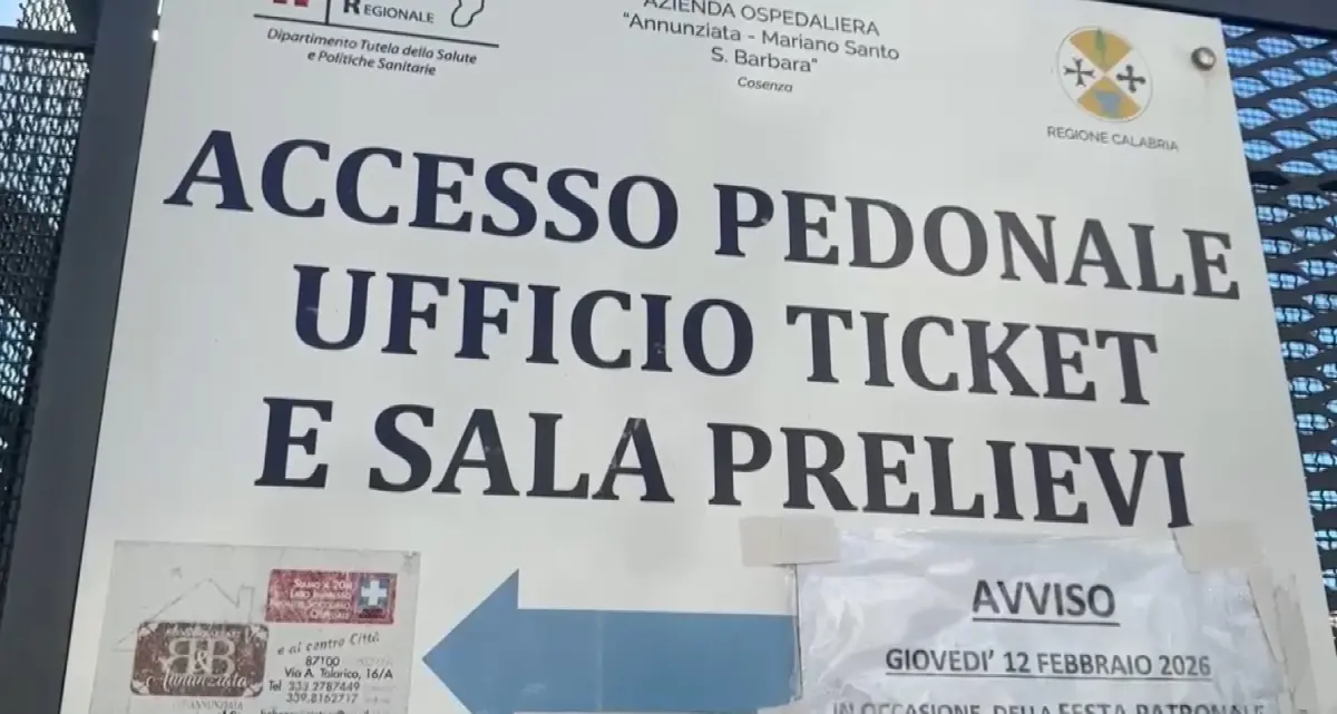 Disagi al CUP e agli esami del sangue, l’Azienda Ospedaliera di Cosenza si scusa con i cittadini\n
