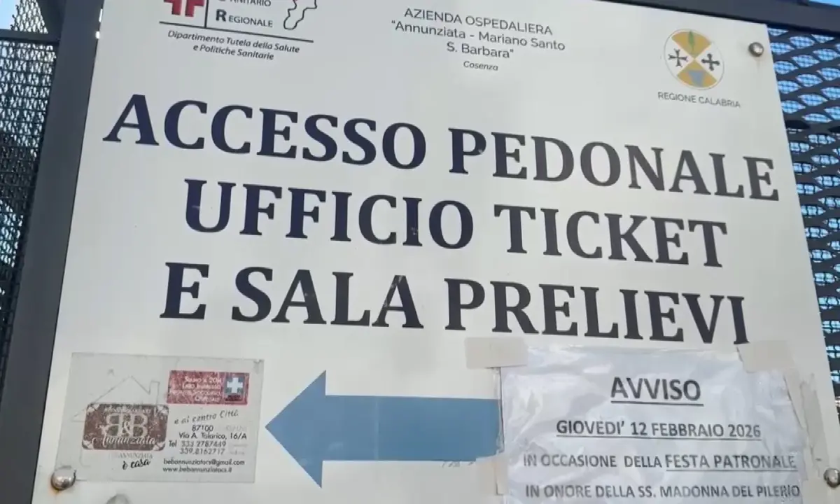 Disagi al CUP e agli esami del sangue, l’Azienda Ospedaliera di Cosenza si scusa con i cittadini\n