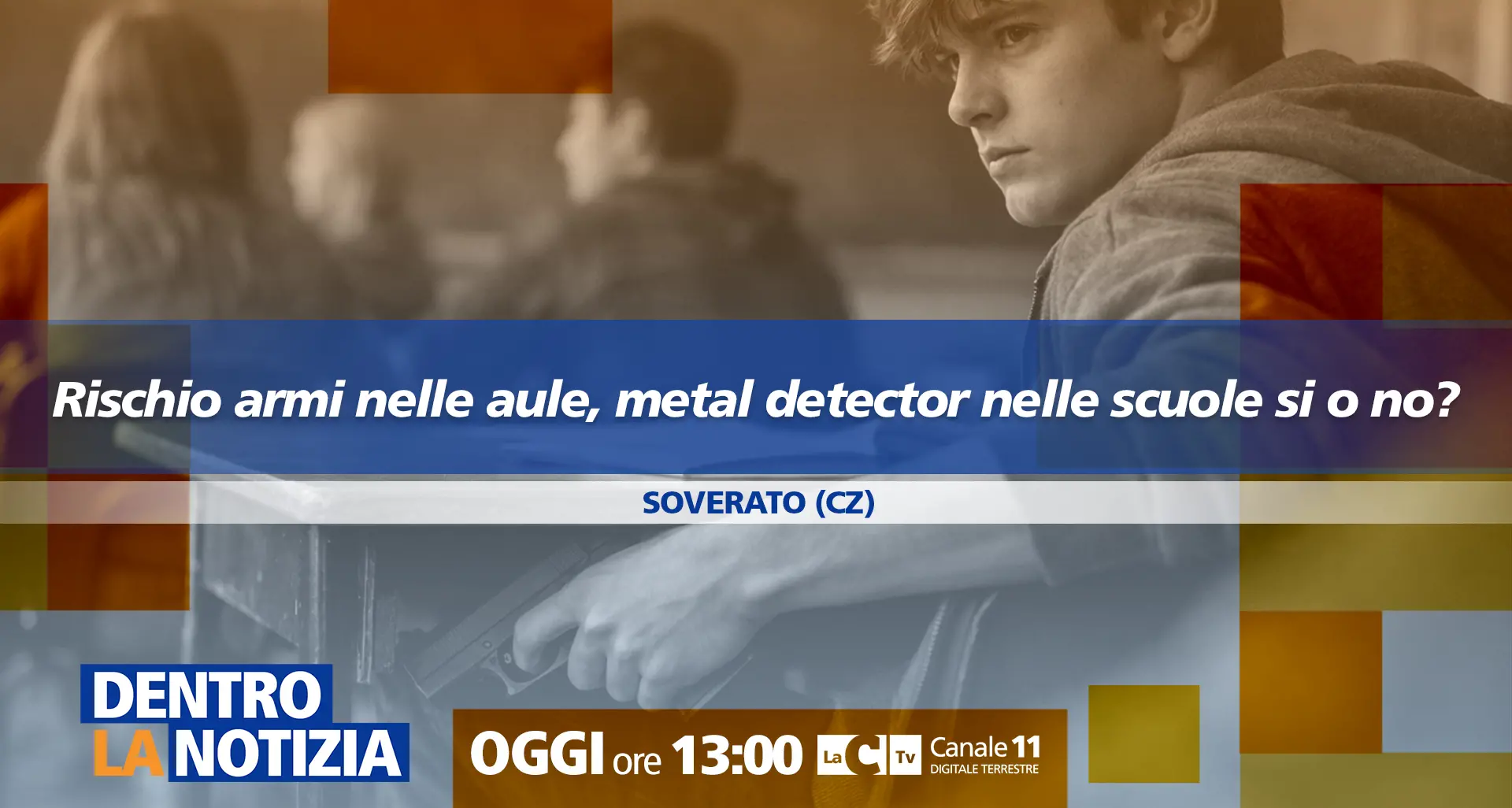 Rischio armi nelle aule, metal detector nelle scuole sì\u00A0o no? Focus a Dentro la Notizia\n
