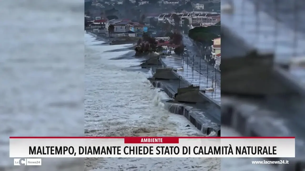 Maltempo, Diamante chiede stato di calamità naturale