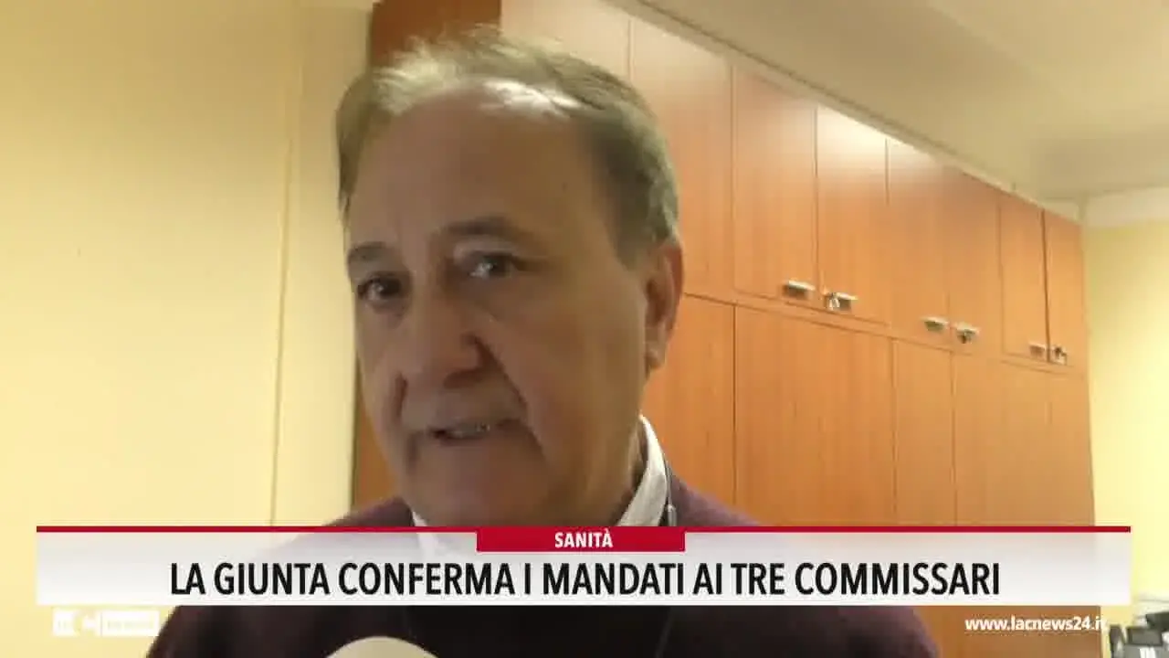 La Giunta conferma i mandati ai tre commissari