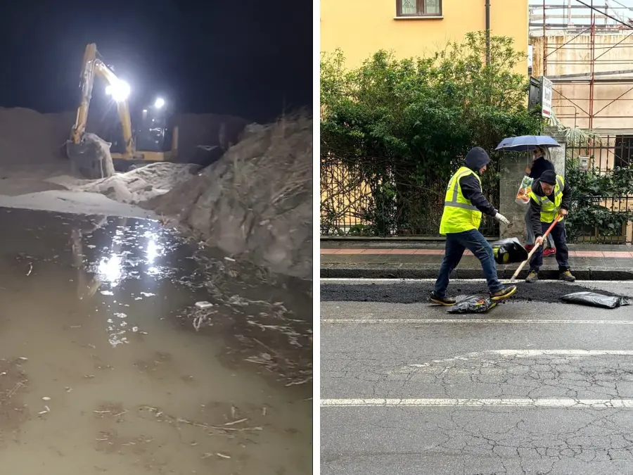 Vibo, dopo il maltempo via al monitoraggio sul territorio: interventi alla foce dell’Antonucci e sistemazione delle buche lungo le strade