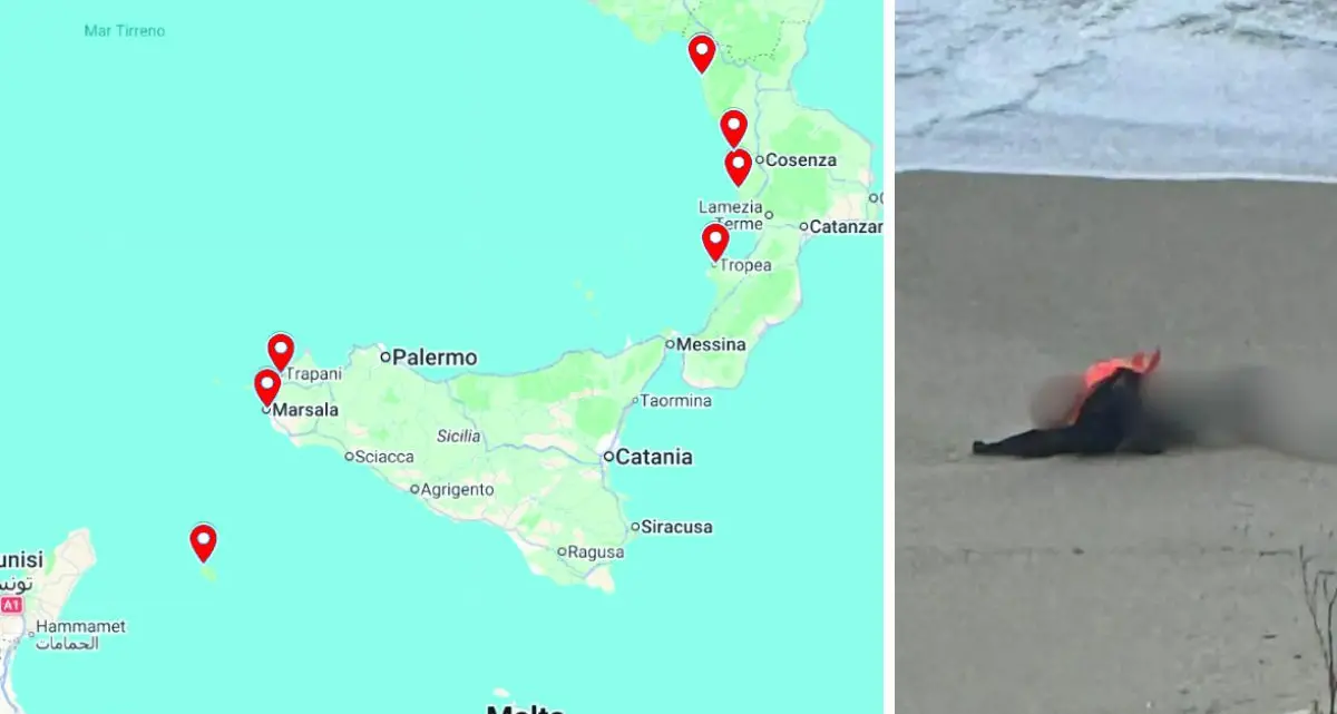 Gli 8 barconi dispersi e la mappa dei cadaveri sulle coste di Calabria e Sicilia: il mare racconta\u00A0la tragedia invisibile\n