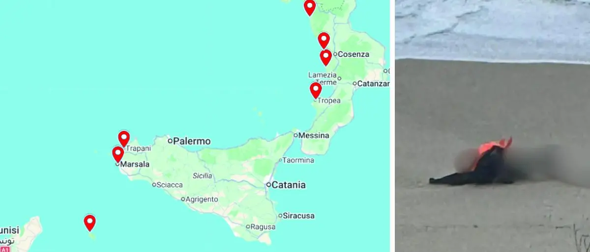 Gli 8 barconi dispersi e la mappa dei cadaveri sulle coste di Calabria e Sicilia: il mare racconta\u00A0la tragedia invisibile\n