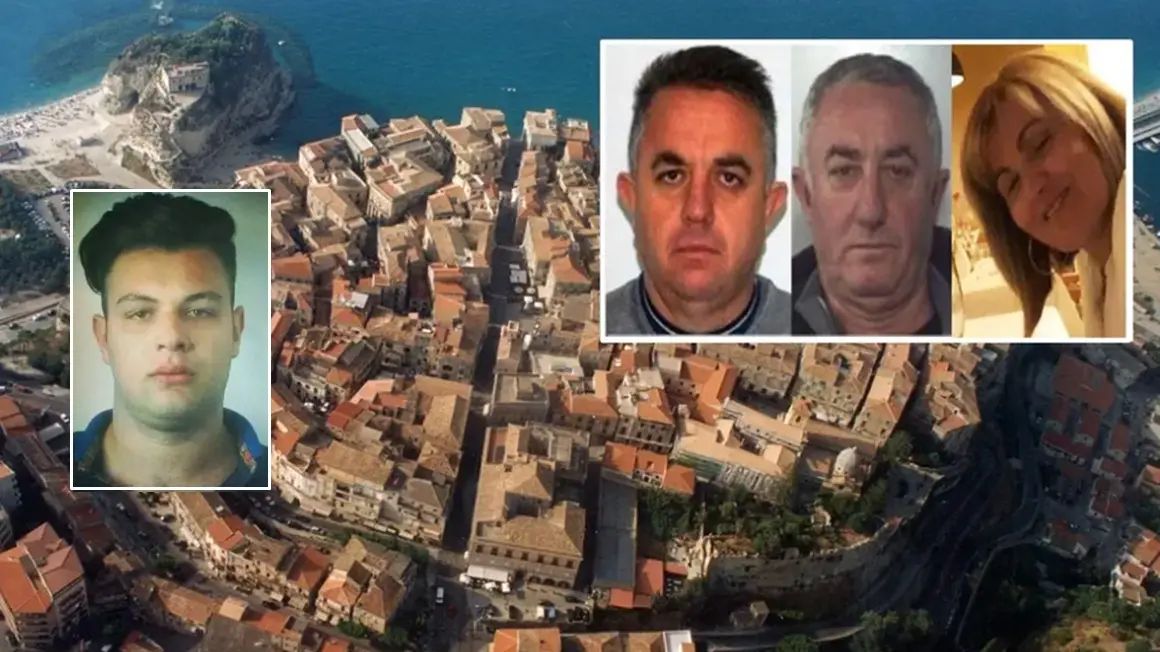 <p>Nei riquadri da sinistra verso destra: Luigi Federici, Francesco La Rosa, Antonio La Rosa, Tomasina Certo</p>\\n