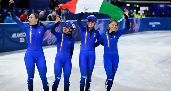 Olimpiadi: Italia argento nella staffetta femminile short track. Per Fontana è la 14esima medaglia