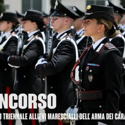 Carabinieri, al via le domande per accedere al concorso: previsto il reclutamento di 898 allievi marescialli