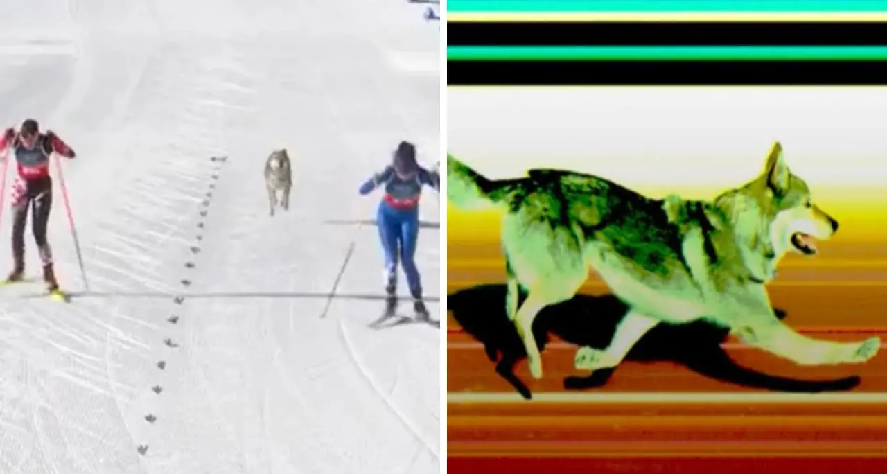 Un lupo cecoslovacco in pista a Milano Cortina: Nazgul scappa da casa e corre insieme alle atlete dello sci di fondo\n