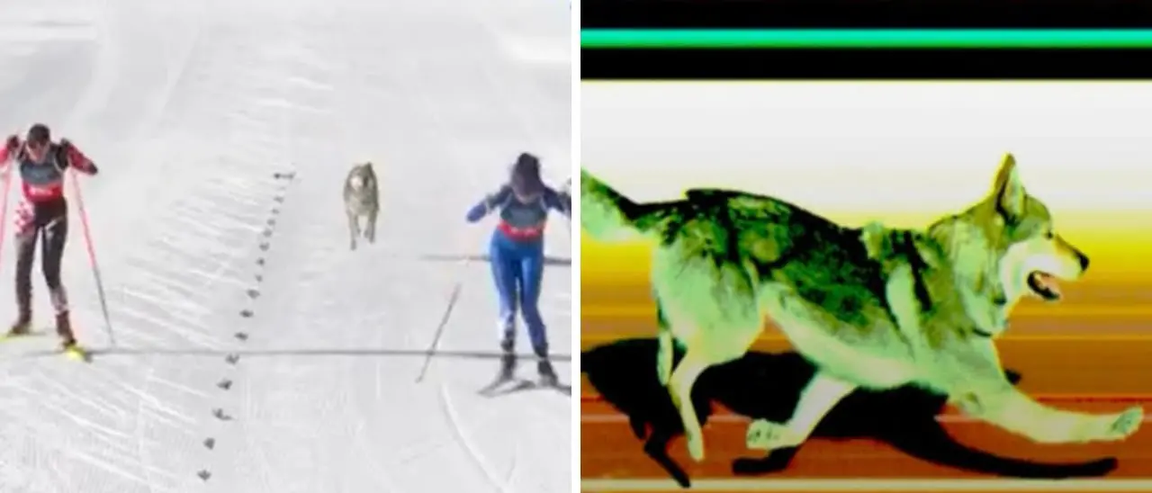 Un lupo cecoslovacco in pista a Milano Cortina: Nazgul scappa da casa e corre insieme alle atlete dello sci di fondo\n