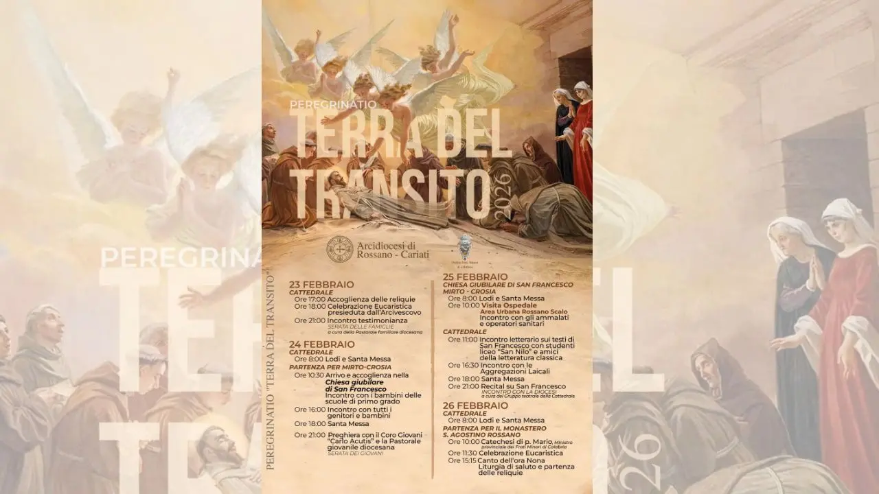 L’arcidiocesi di Corigliano Rossano pronta ad accogliere le reliquie di San Francesco d’Assisi\n