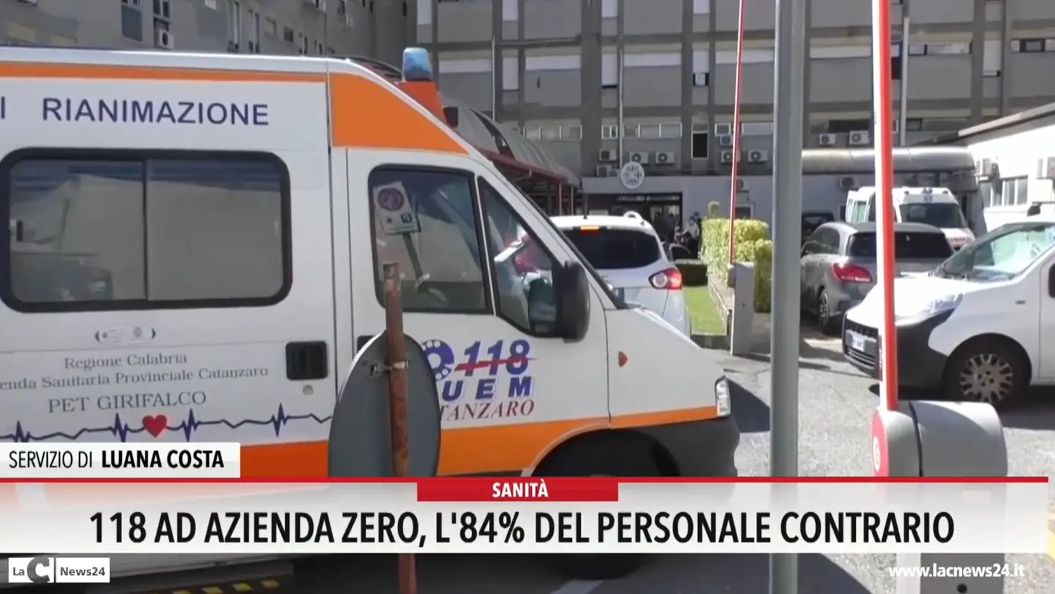 118 ad Azienda zero: l'84% del personale contrario