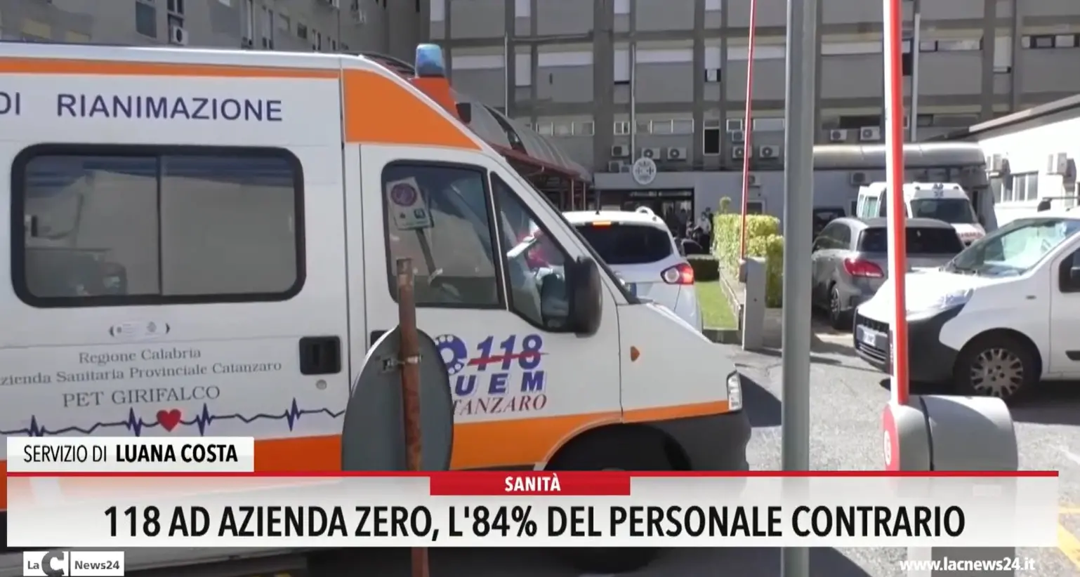 118 ad Azienda zero: l'84% del personale contrario