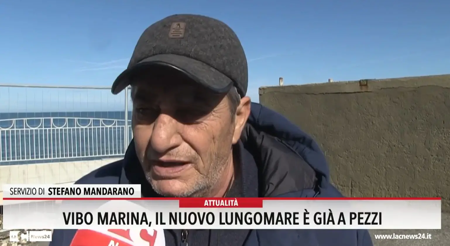 Vibo Marina, il nuovo lungomare è già a pezzi